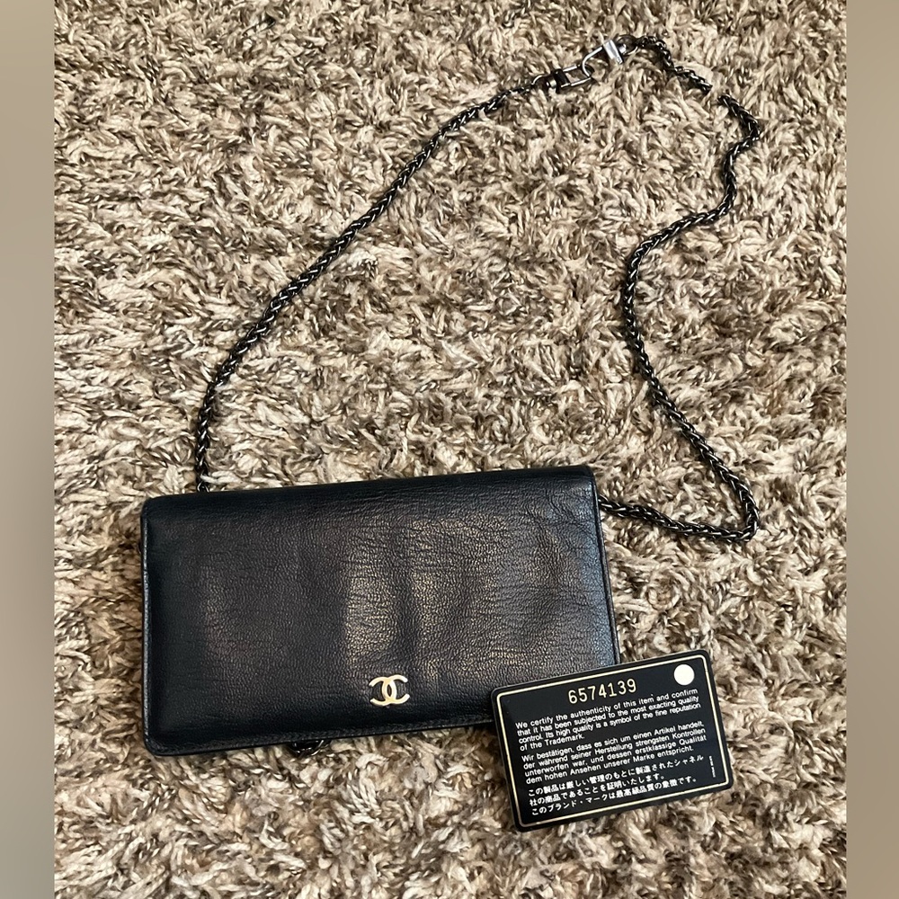 Chanel Black Wallet (Chain not included)